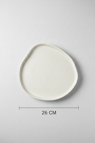 6'lı Vogue Servis Tabağı 26cm Krem Rinart