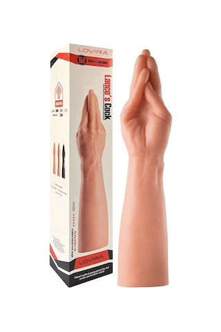 35 Cm Dev Boy Ekstra Kalın Realistik El Tasarımlı Dildo Ten Rengi Çok Renkli