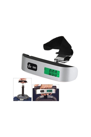 Dijital El Kantarı 50 Kg Bavul Kurban Terazisi Işıklı Pil