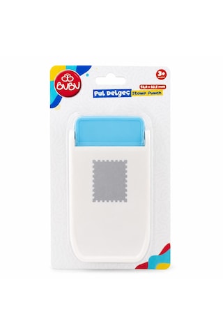 Bu-bu Şekilli Delgeç Pul 52,8x63,5 Mm De0034 Mavi-beyaz
