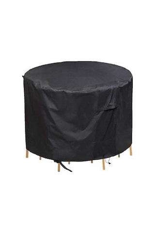 Yuvarlak Mobilya Toz Geçirmez Ve Su Geçirmez Kapak, Açık Bahçe Masa Mobilya Koruyucu Kapak 102 45 Cm Altın