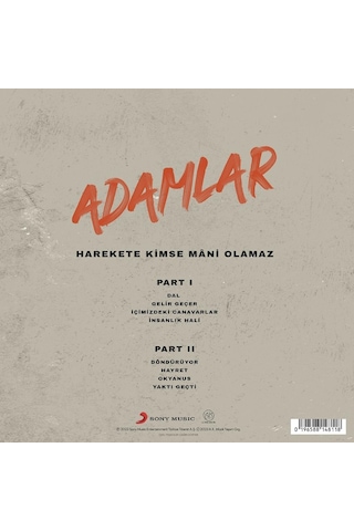 Adamlar - Harekete Kimse Mani Olamaz Plak