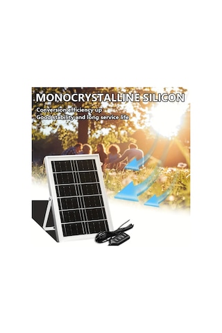 Boatshop1 Usb 4p 1 Adet Güneş Paneli 4 Usb Arayüzü Karavan Piknik Tekne Cep Telefonu Evcil Hayvan Yatağı İçin Solar Enerji Kaynağı