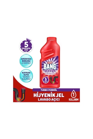 Cillit Bang Turbo Hijyenik Gider Lavabo Açıcı Jel 500 ML