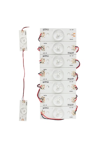 3 Volt Tek Kablolu Birbirine Bağlı Led 7'li Poşet