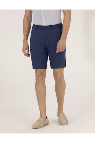 Pierre Cardin Erkek İndigo Şort / Bermuda 50264863-vr028 İndigo