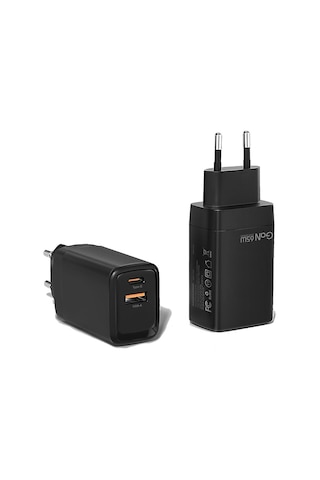 Piili 65 W PD - Q3.0 USB Şarj Adaptörü - Siyah