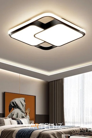 Arteluz Çift Kare Modern Tavan Led Avize