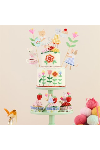 Meri Meri - Kitten Club Cake Toppers - Yavru Kedi Pasta Süsleri Tüm Yaşlar