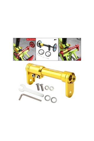 Suntek Katlanır Bisiklet Kolay Tekerlek Uzatma Çubuğu Altın