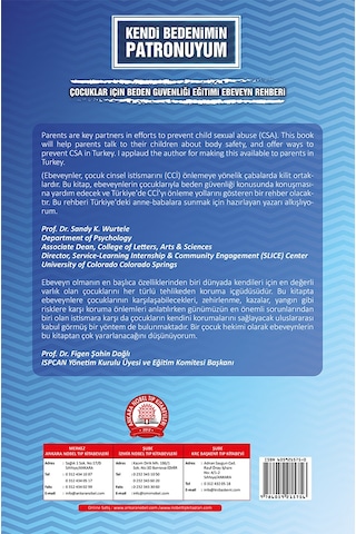 Kendi Bedenimin Patronuyum Çocuklar İçin Beden Güvenliği Eğitimi - Gülseren Çıtak Tunç - Ankara Nobel Tıp