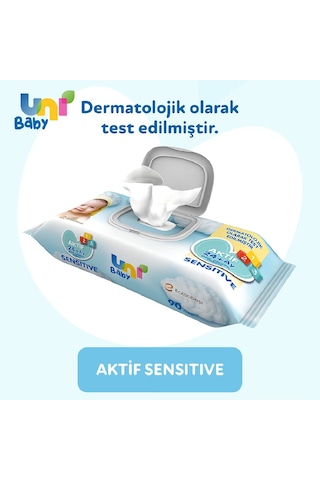 Uni Baby Aktif Sensitive Islak Mendil 24x52 1248 Yaprak
