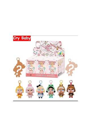 Crybaby Pop Mart Kapalı Sürpriz Pack Kutu Chery Baby Bebek Crying Serisi Bebek Figür Kutulu