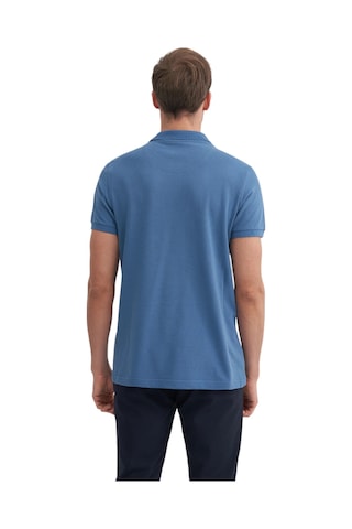 Cazador Erkek Polo Yaka Slim Fit Pike Düz Pamuklu Tişört Mavi