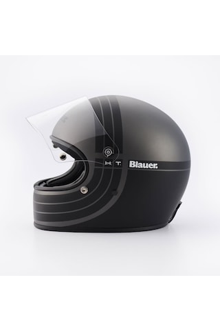 Blauer 80s Kapalı Motosiklet Kaskı Siyah