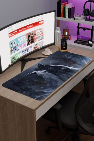 Capitano Genshin Impact Anime Oyuncu V4 - 90x40 Xxl Gaming Mouse Pad Fare Altlığı
