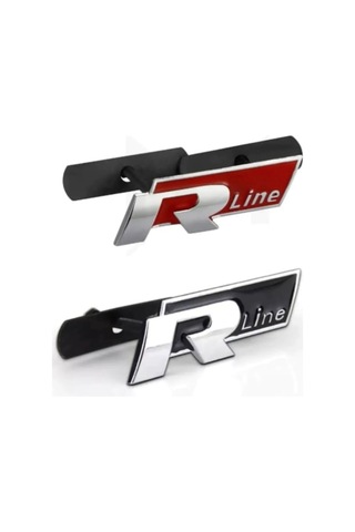 Volksvagen R Line Metal Ön Panjur Logo Arma Sticker