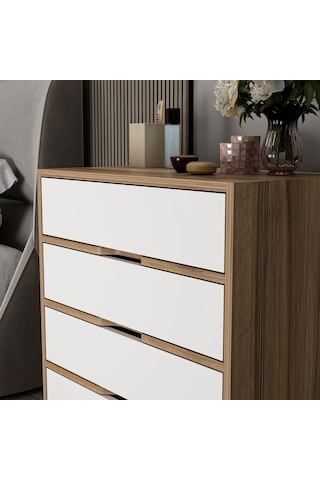Elina Şifonyer 4ç - Dore/beyaz