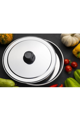 32no taşhan paslanmaz çelik tava kapak 32no taşhan paslanmaz çelik tava kapak