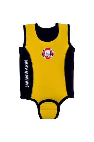 Owlishop Owli Swimwarm Üşütmeyen Bebek Mayosu Sarı - Siyah