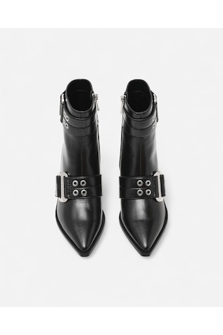 Steve Madden Splurge Blk Crınkle Kadın Siyah Topuklu Bot Splurge