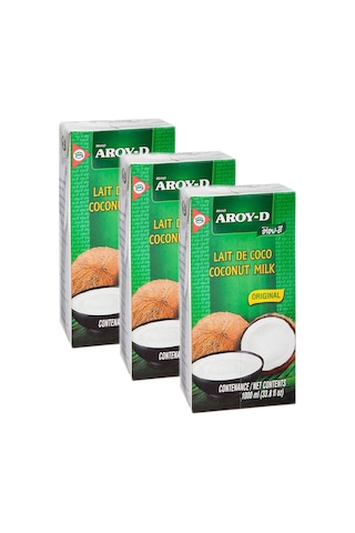 Aroy D Hindistan Cevizi Sütü 3 x 1 L