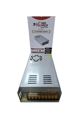 Hıghtek 24v 20 Amper 480w Geniş Kasa Led Trafosu Ht-1213