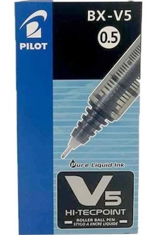 Pilot V5 Iğne Uçlu Roller Kalem 0.5 12'Li Paket Kırmızı