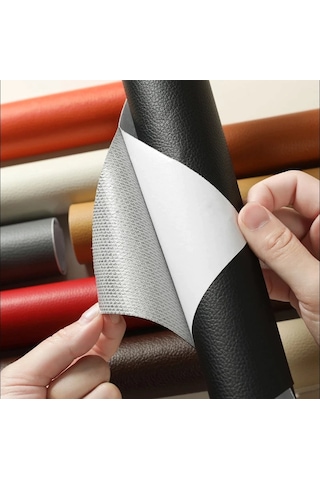 Lanse Yapışkanlı Suni Deri 100 CM x 140 CM Siyah