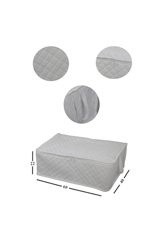 Adarya Home 5 Adet Bazaaltı Hurç 60 x 40 x 22 - Büyük Boy Baza Hurcu -  Beyaz