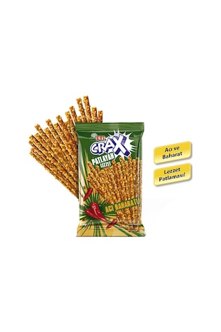 Eti Crax Patlayan Lezzet Acı Baharatlı Çubuk Kraker 20 x 50 G