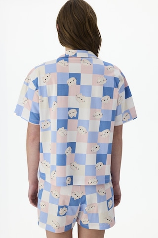 Penti Cutene Gömlek Şort Pijama Takımı Çok Renkli