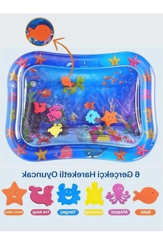 Bebek Su Oyun Matı Ve Tummy Time Aktivite Matı