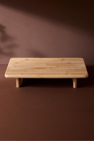 Terni Sunum Tabağı 34x22 Cm Ergonomik Ve Çok Amaçlı Organizer Ve Servis Standı Kahverengı Kahverengi
