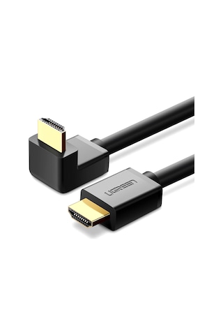 Ugreen Hdmı Kablosu 4k Açılı 1m 90 Derece Açılı Fiş Hdmı Açılı Kablo 2.0 18 Gbit/s Ethernet Hdr 3d Arc Destekler, Pc, Blue-ray Oynatıcı, Xbox360, Ps3, Ps4 Vb. İle Uyumludur, 10172