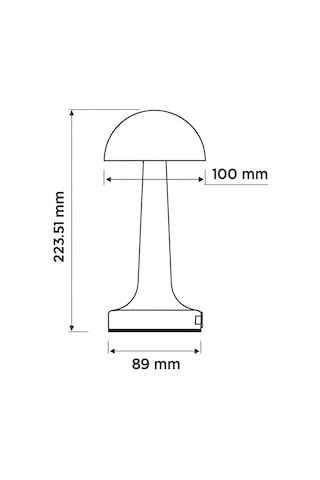 Lizbon Siyah Şarjlı Dokunmatik Mantar Cata Masa Lambası - 3 Renk Modlu 6400k-3200k-1600k Amber Kablosuz Portatif Gece Lambası, 1200mah Batarya, Usb Şarj Edilebilir . 60370952