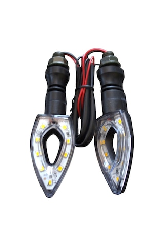 Sinyal Led Delikli Siyah Sarı Işık 100138