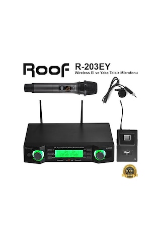 Roof R-203ey El ve Yaka Telsiz Mikrofon