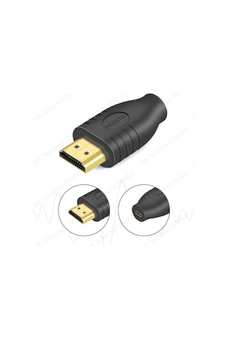 Micro Hdmı Dişi To Hdmı Erkek Dönüştürücü Çevirici