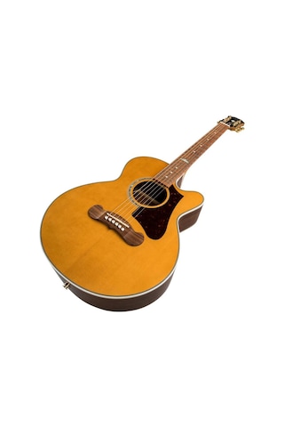 Epiphone J-200 Ec Studio Parlor Elektro Akustik Gitar Vintage Natural