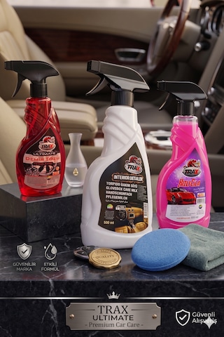 Autobase Yaz Bakım Seti Jant Temizleyici 500 Ml + Hızlı Cila 500 Ml + Torpido Bakım Sütü 500 Ml
