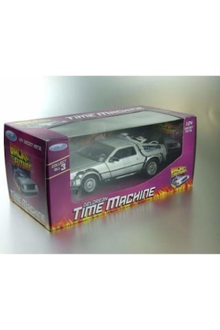 Welly Geleceğe Dönüş Arabası Seri 1 Metal Model Araba Back To The Future Delorean 1/24 Ölçek