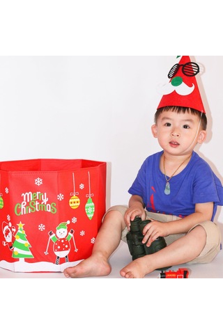 Suofeng Kumaş Noel Ağacı Taban Tutucu 30x36cm - Katlanabilir Noel Gövde Dekorasyon Kutusu, Ev/restoran İçin Sevimli Desenli Noel Dekoru Diğer