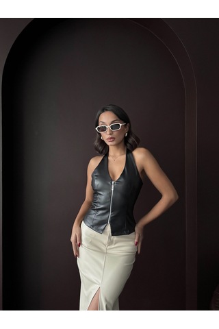 Verymoda Sunideri Fermuarlı Yelek Vmf2036 Siyah