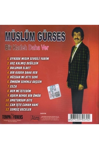 Müslüm Gürses - Bir Kadeh Daha Ver Cd