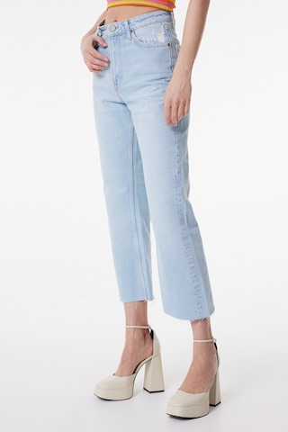 Lee Stella A Line Flare Fit Çok Yüksek Bel Ispanyol Paça %100 Pamuk Mavi Kadın Jean Denim Kot Pantolon L31S002400 Mavi