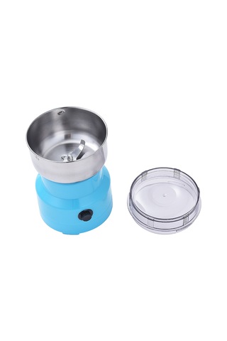 Xiyyadms Stainless Steel Elektrikli Kahve Fıstığı Değirmeni - Açık Kapağı İle Örnekleme, Düşük Gürültü, Çok Amaçlı, Avrupa Standartı Mavi Mavi