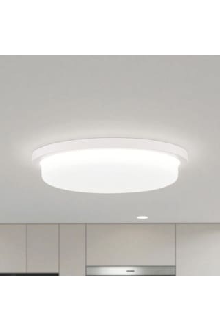 36 Watt Beyaz Işık Ledli İç Ve Dış Mekan 3200 Lümen Plastik Tavan Ve Duvar Armatürü, Led Tavan Aplik Beyaz