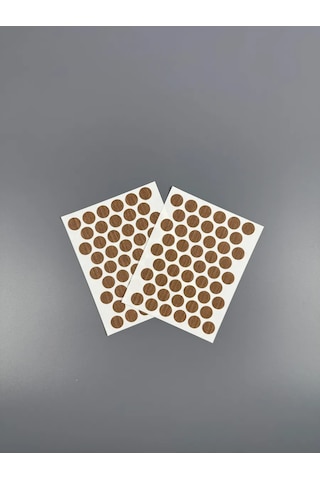 Mebel'naa Furnitura Mystery Mobilya İçin Kendinden Yapışkanlı Tıpa D-14 Mm 50 Adet 364811050 Kahverengi