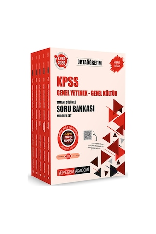 2026 Kpss Ortaöğretim Soru Bankası Modüler Set Genel Yetenek Genel Kültür Tamamı Çözümlü 5 Kitap 2026 Kpss Ortaöğretim Soru Bankası Modüler Set Genel Yetenek Genel Kültür Tamamı Çözümlü 5 Kitap
